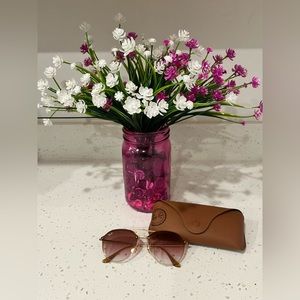 Ray-Ban 4292 Double-Bridge sunglasses- frame (gold) lens color: brown gradient